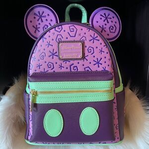 Mickey Mouse: The Main Attraction Mini Backpack Loungefly Mad Tea Party Limited